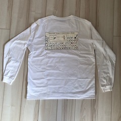 Columbia ホワイト 長袖シャツ M バックプリントの画像