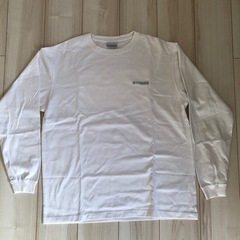 Columbia ホワイト 長袖シャツ M バックプリント