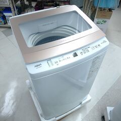 洗濯機　7㎏　アクア　AQW-S7PBK（P）　未使用品　価格　...