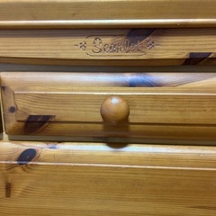 カントリー風タンス3段の画像