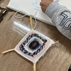 【アトリエべる王子教室】春を先取り🌸🌸🌸お花のリースの工作の画像