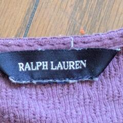 ラルフローレン　薄紫のニットのプルオーバーの画像