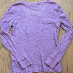 ラルフローレン　薄紫のニットのプルオーバーの画像