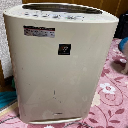 加湿もできる空気清浄機シャーププラズマクラスター7000