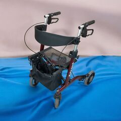 【売約済】【札幌引取限定】折りたたみ可 シルバーカー 小物入れ(黒)
