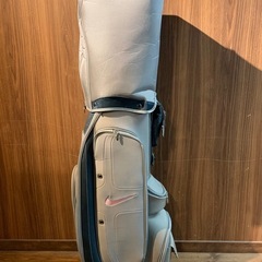 NIKE ナイキ ゴルフバッグ レディース グレー ピンクの画像