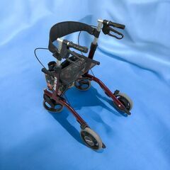 【売約済】【札幌引取限定】折りたたみ可 シルバーカー 小物入れ(花柄)