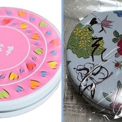 六花亭　六花のつゆ　ラウンドハート　空き缶　1個200円