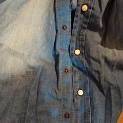 薄手の長袖デニムシャツ　Men's Lサイズの画像