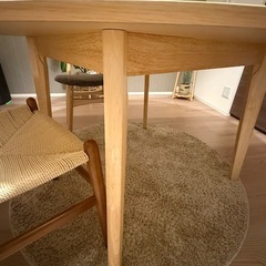 【26日まで値引き中】美品・使用期間3ヶ月 円テーブルの画像