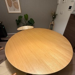 【26日まで値引き中】美品・使用期間3ヶ月 円テーブル