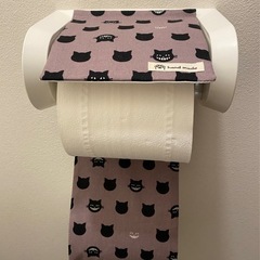 ハンドメイド　トイレットペーパーホルダーカバー 猫