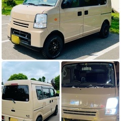 「商談中」エブリィターボ‼️カスタム❗️ワゴン用リヤシート❗️DA64V 4WD 4AT の画像