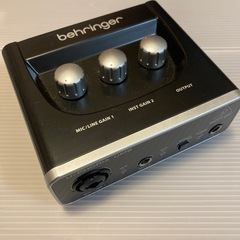 ベリンガー 2入力2出力 USBオーディオインターフェース ブラック