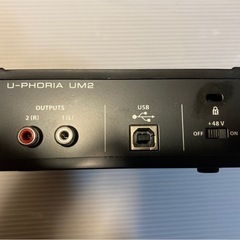 ベリンガー 2入力2出力 USBオーディオインターフェース ブラックの画像