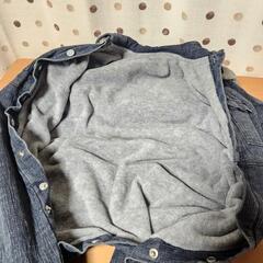 未使用ギフト箱入りコムサイズムデニムカバーオールスノーコンビ50～80cmの画像