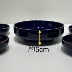 菓子鉢　1個　小鉢　5個付きの画像