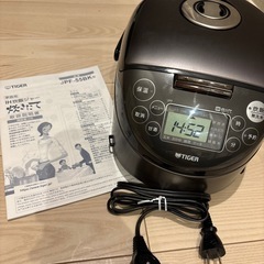 TIGER IH炊飯器 炊飯ジャー JPF-55BK ブラック　3合