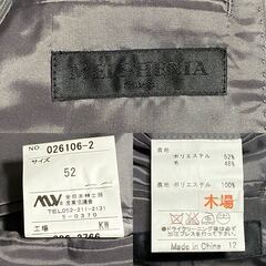 XL MELPHENIA セットアップ ストライプ シングル ２B 薄手の画像