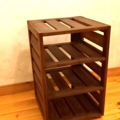 パイン材の収納棚   高さ50cm×幅35cm×奥行35cm