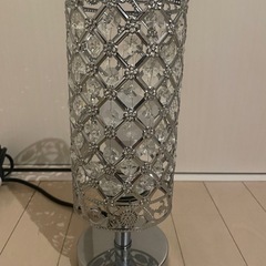 クリスタルテーブルランプ　照明　リモコン付き