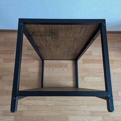 【引取限定】コーヒーテーブル 木目調 ヴィンテージ ブラウンの画像