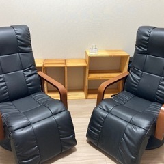 時間限定により値下げ　
1人用ソファ　二脚の画像