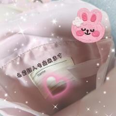 小学生 女の子 リボン付きピンクポシェットの画像