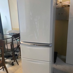NO  786 🌈福岡市内配送設置無料✨🌈　三菱電機 MITSUBISHI ELECTRIC 冷蔵庫 （335L・右開き） 3ドア Cシリーズ パールホワイト MR-CX33A-W1の画像