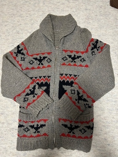 lightningフルジップ カウチンニット