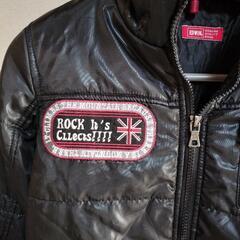 EDWINの黒い中綿ダウン　150センチの画像