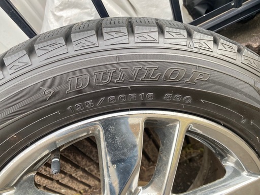 未使用  DUNLOP  デジタイヤ スタッドレス AUTECH アルミ4本 セット 195/60R16 X3815 セレナ 