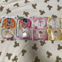 おかゆ　レトルト　味の素　みなさまのお墨付き　梅がゆ　たまごがゆ...
