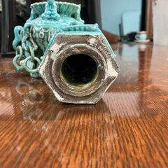 中国古玩 緑釉 晋賢菩薩 香炉