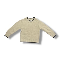 西松屋 ニットトップス 120cm アイボリーの画像