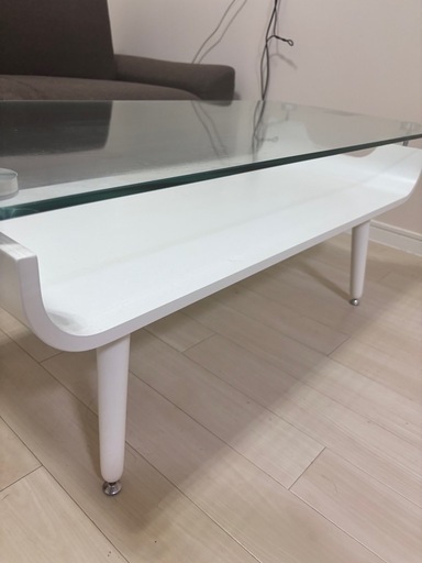 【美品】ガラステーブル