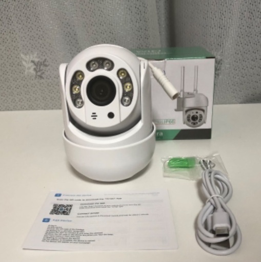 ㊽ 1台【新品】2.4GHz 720P HD 屋外カラーナイトビジョンセキュリティWi-Fi カメラ
