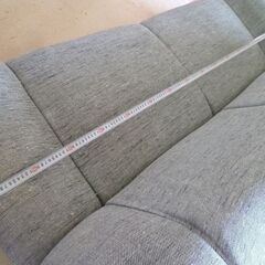 布製3人掛けソファです。の画像