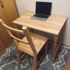【お譲り先決定】IKEAの椅子と無印良品のテーブルのセット