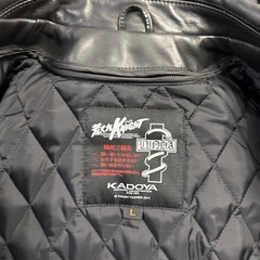 KADOYA 新品未使用 荒くれナイト ライダース 輪蛇 パテッド ダブルの画像