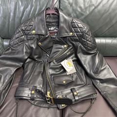 KADOYA 新品未使用 荒くれナイト ライダース 輪蛇 パテッド ダブルの画像