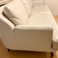 値下】美品☆定価28万☆大塚家具☆本革張りソファ