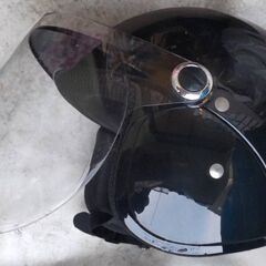 バイク用ヘルメット　黒色　中古
