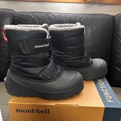 【モンベル　中古美品キッズスノーシューズ22.0cm】の画像
