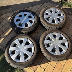バリ溝！軽自動車！155/65R14 ダンロップ　スタッドレス4...