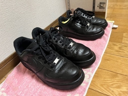 Nike ブラック エア フォース 1 07 スニーカー