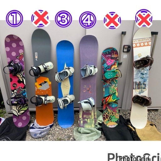 スノーボード/ビンディング/ケース セット