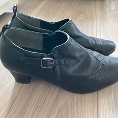 【値下げ】黒皮ショートブーツの画像