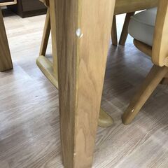 ☆ジモティ割あり☆ ニトリ ダイニングセット ナチュラル H70×W135×D80