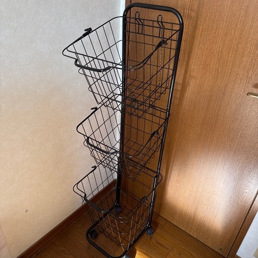 ランドリーバスケット 黒